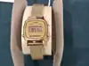 montre casio vintage la670wemy-9ef doré femme