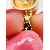 pendentif or 2 diamants taille ancienne orné d'un citrine et racine de rubis or 750 millième (18 ct) 6,85g
