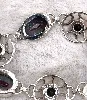 bracelet en argent avec quartz arc-en-ciel argent 925 millième (22 ct) 26,02g