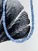 collier en perles de racine de saphirs facettées avec le fermoir en argent argent 925 millième (22 ct) 16,98g