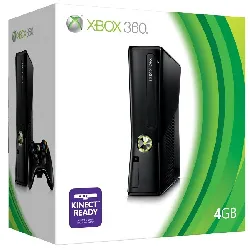 console microsoft xbox 360 slim 4go noire avec une manette