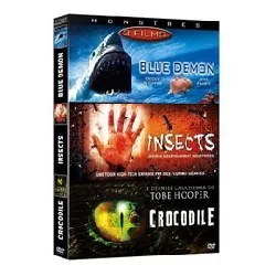 dvd coffret monstres - blue démon insects crocodile