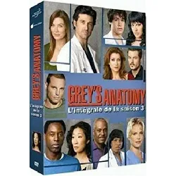 dvd grey's anatomy : l'intégrale saison 3 - coffret 7 dvd