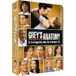 dvd grey's anatomy, saison 5 - coffret 7 dvd