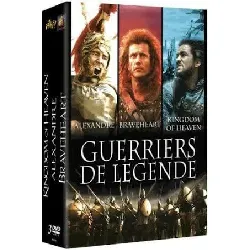 dvd guerriers de légende - coffret 3 films : alexandre + braveheart + kingdom of heaven