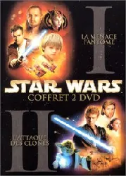 dvd star wars : episode 1, la menace fantôme / star wars : episode ii, l'attaque des clones - coffret 2 dvd