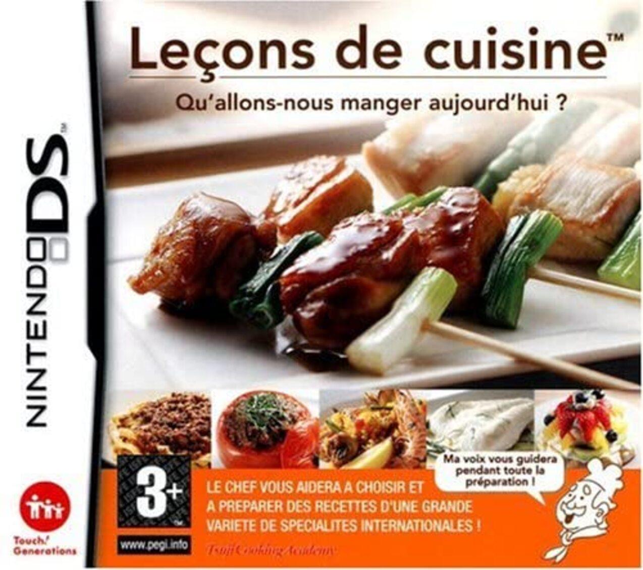 Jeu DS Leçons de cuisine - Qu'allons-nous manger aujourd'hui ?