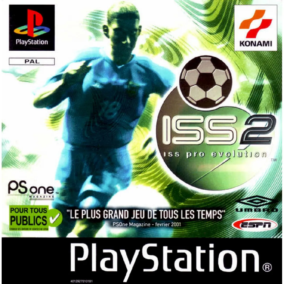 Jeux Vidéo ISS Pro Evolution 2 PlayStation 1 (PS1) d'occasion