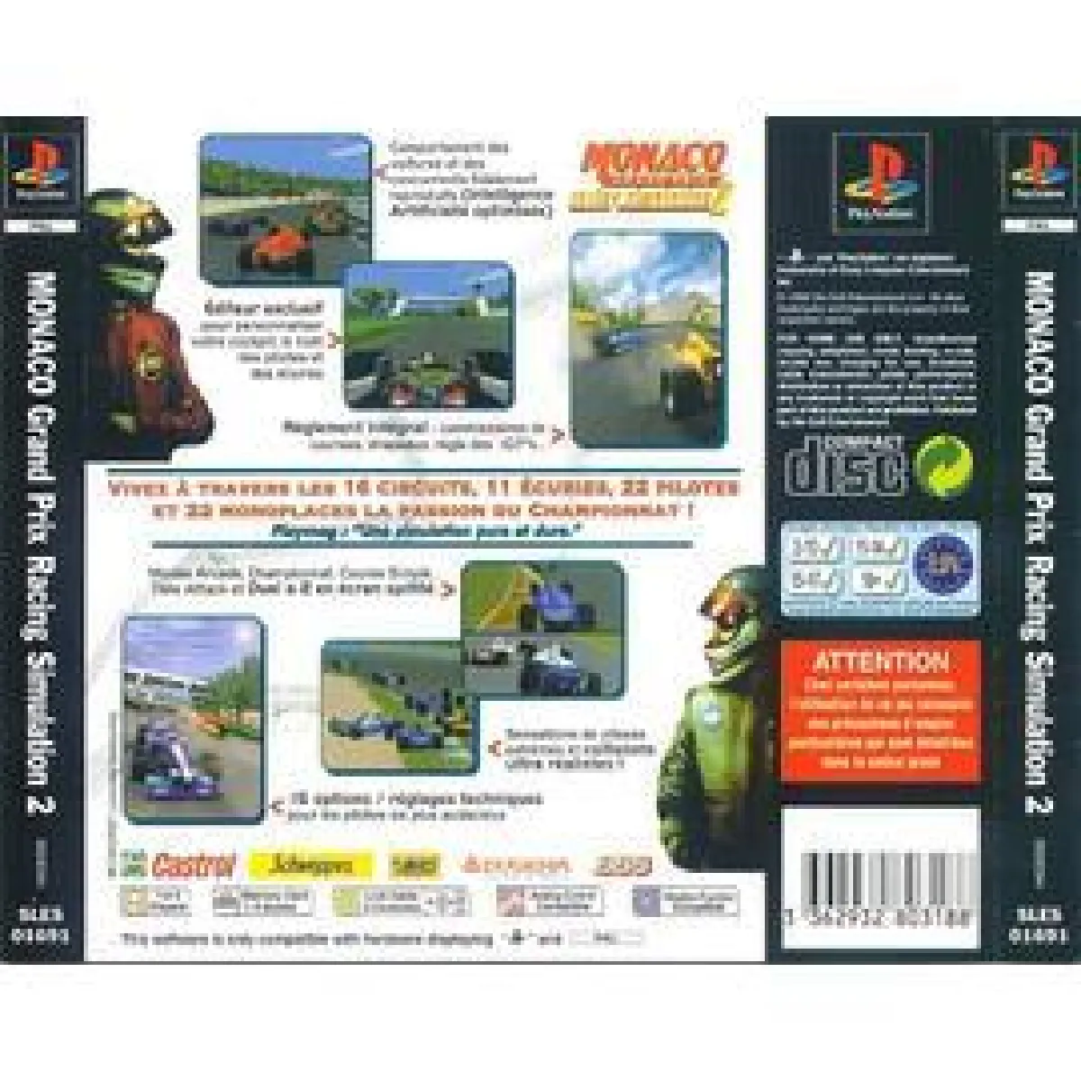 Monaco Grand Prix Racing Simulation 2 sur PSone