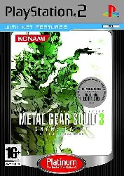 jeu ps2 metal gear solid 3 - platinum
