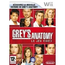 jeu wii grey's anatomy - le jeu wii
