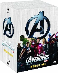 dvd intégrale marvel : avengers + iron man + iron man 2 + l'incroyable hulk + thor + captain america