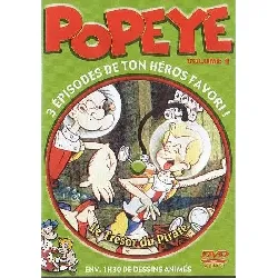 dvd popeye - le trésor du pirate (volume 4)