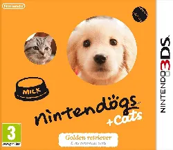 jeu 3ds nintendogs + cats - golden retriever et ses nouveaux amis