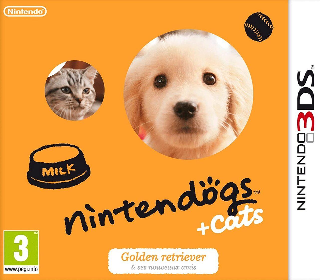Jeu 3DS Nintendogs + Cats - Golden Retriever et ses nouveaux amis