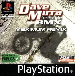 jeu ps1 dave mirra bmx maximum remix