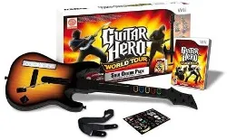 jeu wii guitar hero : world tour - pack jeu + guitare