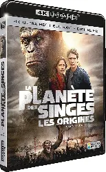 blu-ray la planète des singes : les origines [4k ultra hd + blu - ray + digital hd]