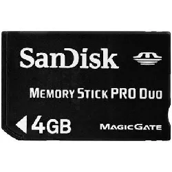 carte memoire sandisk memory stick pro duo 8go