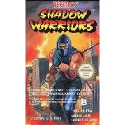 jeu nintendo nes/famicom ninja warriors gaiden