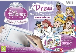 jeu wii udraw gametablet + udraw studio + disney princesse : livre enchantés