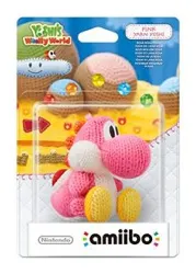 figurine amiibo yoshi's wolly world - yoshi de laine rose