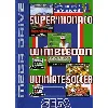 jeu sega megadrive pack sega sport 1 - supermonaco, wimbledon, ultimate soccer