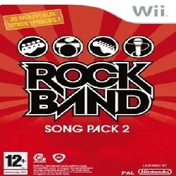 jeu wii rock band song pack 2