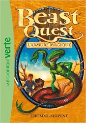 livre beast quest, tome 12 : l'homme - serpent