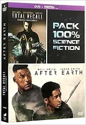 dvd 2 films science - fiction : after earth + total recall + 1 film à télécharger parmi 25 films