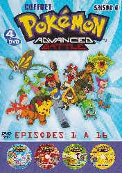 dvd [coffret saison 8] pokemon advanced battle 4 dvd (e 01 - 16)