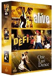 dvd let's dance - coffret - alive + le défi + one last dance