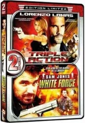 dvd triple action + white force - métal - digipack 2 dvd - 2 films