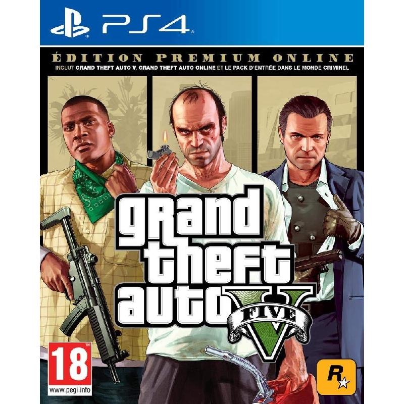 Jeu Ps4 Grand Theft Auto v Edition Premium Online Exclusivité Micromania