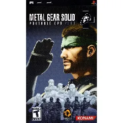 jeu psp metal gear solid: portable ops plus