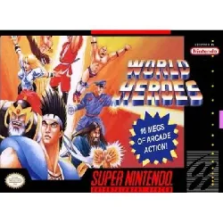 jeu snes 	world heroes - (import usa)