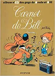 livre boule et bill carnet de bill n 13