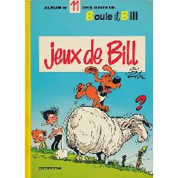 livre boule et bill jeux de bill n 11