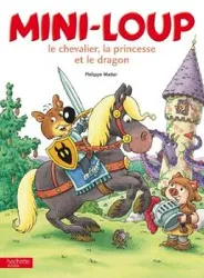 livre mini - loup ; le chevalier, la princesse et le dragon