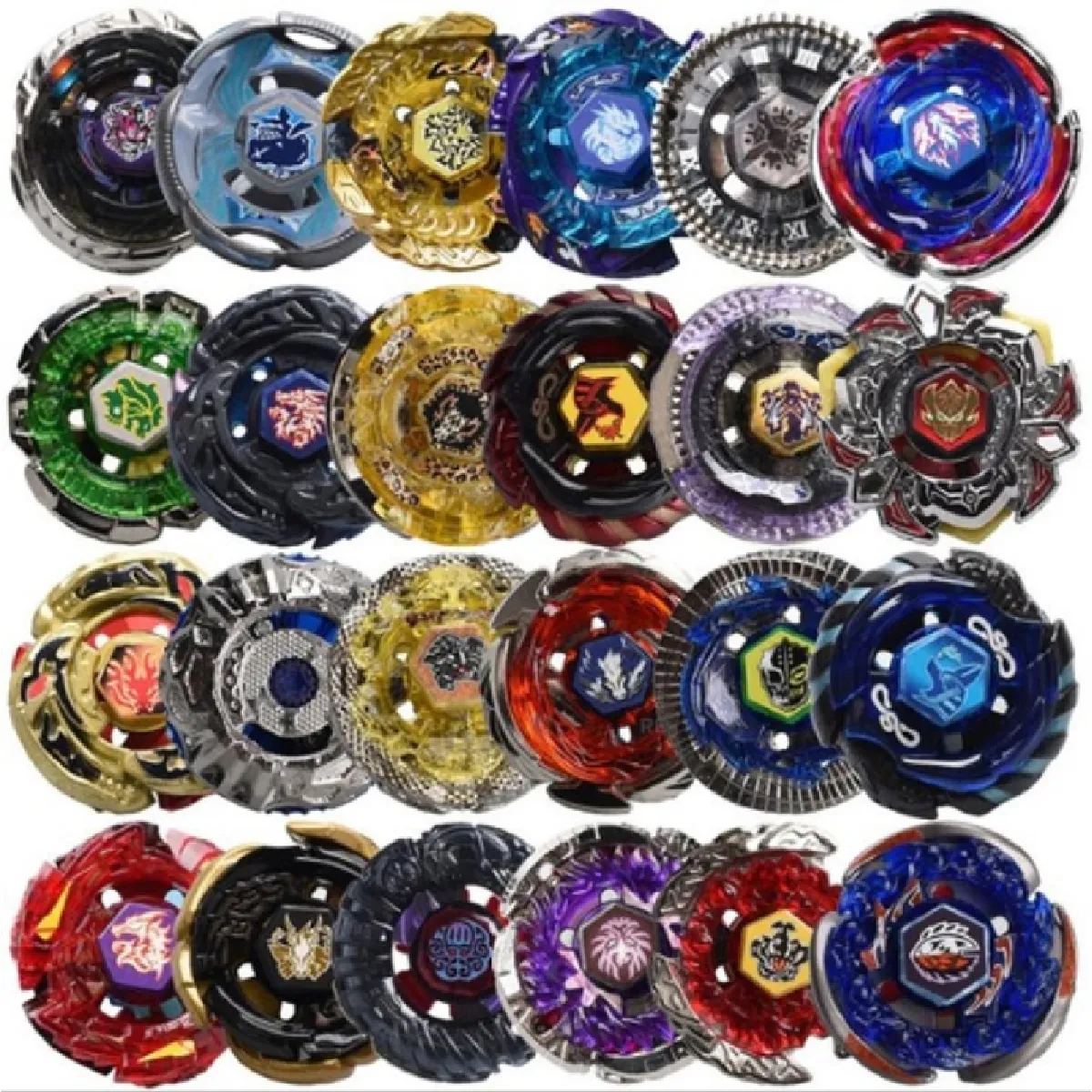 28) GROS LOT : toupies BEYBLADE + accessoires en l'état bien regarder