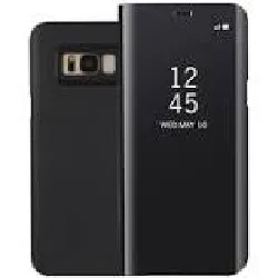 samsung clear view standing cover ef-zg955 coque de protection noir pour galaxy s8+