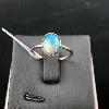 bague opale ovale