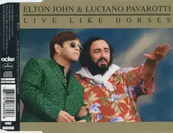 cd elton john & luciano pavarotti - live like horses (1996)