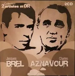 cd jacques brel / charles aznavour - collection 2 artistes en or (2008)