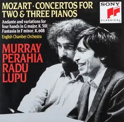cd mozart, english chamber orchestra, murray perahia, radu lupu - concertos for two & three pianos - andante and variations for fo