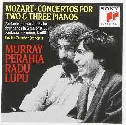 cd wolfgang amadeus mozart - concertos for two & three pianos - andante and variations for four hands in c major, k. 501 - fantasi