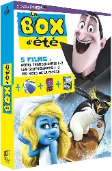 dvd la box d'été - 5 films : hôtel transylvanie 1 + 2 - les schtroumpfs 1 + 2 - les rois de la glisse - #nom?