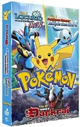 dvd pokémon - coffret - lucario et le mystère de mew + pokémon ranger et le temple des mers + l'ascension de darkrai - édition lim