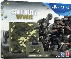jeu ps4 hardware playstation 4 call of duty : wwii pack edition limitée
