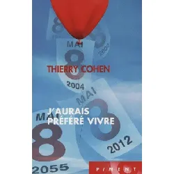 livre j'aurais préféré vivre